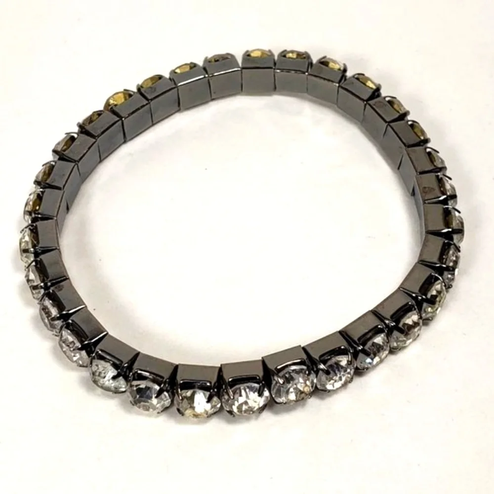 Women Shiny Round Crystal Stretch Stretchy Bracelet Fashion Jewelry  A6